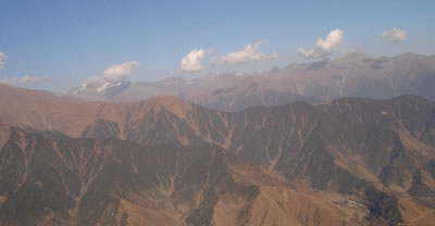 paragliding in the Himalayas
